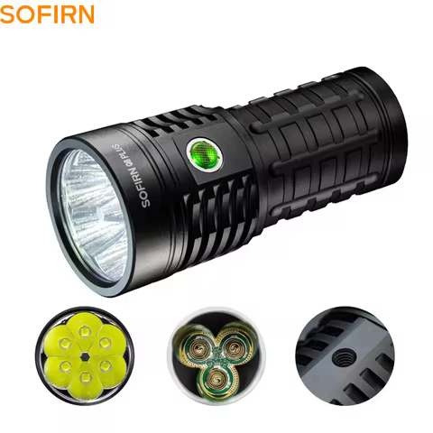Sofirn Q8 Plus Super Powerful LED Flashlight 16000lm USB C Rechargeable 21700 Anduril 2.0 Torch XHP5