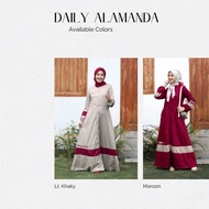 Abaya D daily alamanda bordir bahan toyobo Dannis Collection