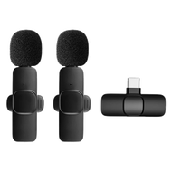 ไมโครโฟนไร้สายWireless Microphoneไมค์ไลฟ์สดไร้สาย ไมค์ไร้สายหนีบเสื้อ ไมโครโฟนใช้กับสมาร์ทโฟน ไมค์หน