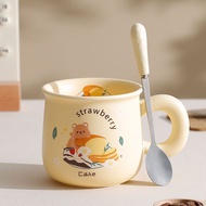 Mug Ceramic Cartoon Milk fufu Ceramic Mug Cute Bear Milk Breakfast Mug Gift Office Girl Coffee Mug