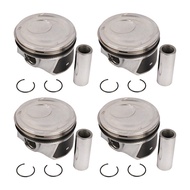 4 PCS Car Piston & Rings Kit Silver Automotive Supplies FITS for Focus 2.3L 2015-2019 EJ7Z6108E