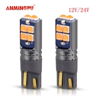 ANMINGPU 2Pcs ไฟในสวน T10 W5W Led 3030SMD Led สัญญาณหลอดไฟ Light ไฟอ่านหนังสือไฟตบแต่งภายในไฟโดม12V
