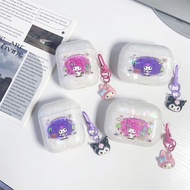 AirPods Pro2 AirPods Pro Airpods 3 gen3 AirPods 2 Fashion Cute Cartoon Kuromi Shell Texture Protective Hard Case