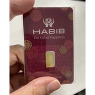 HABIB 1g 999.9 Gold Bar - London Bullion Market Association LBMA Certified