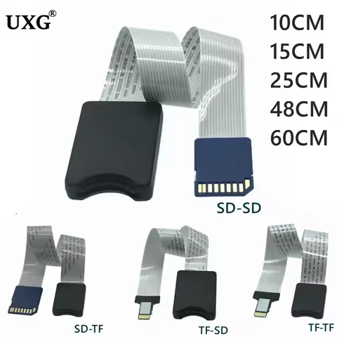 10CM 25CM 48CM 60CM SD card Female to TF micro SD Male SD to SD TF to TF Flexible Card Extension cab