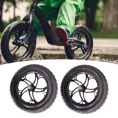 1 Pair Balance Bike Wheels Non Inflatable Parts Cycling Modification Replace Balance Bike Replacemen