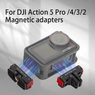 For DJI OSMO Action 5 Pro Magnetic Adapter For DJI OSMO Action 5 Pro /4/3/2 Camera Folding Quick Rel