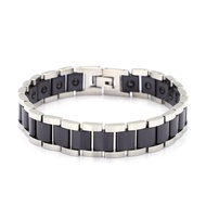 5慧LISM Stainless Steel Ceramic Bracelet Healthy Energy Germanium Men Fashion Accessories