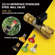 Equipment Leakproof Seal M22 Bore 14mm Valve Body High Pressure Industrial Part Cleaning Valve
