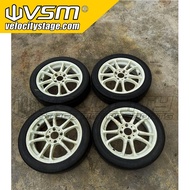 Sport Rim 5-Zigen Japan off 4X100 15x5j offset 43 original japan