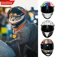BESTLINK Cat Helmet Pet Outdoor Protection Mini Helmets Small Dog Graffiti Motorcycle Helmet Head Sa