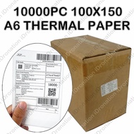 10000PC A6 Thermal Sticker Thermal Paper Printer Shope Waybill Shipping Label Consignment Note Sticker 100*150MM 10*15CM