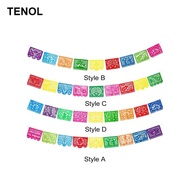 [TENOL] Mexican Party Banner Mexican Themed Party Decorations Reusable Large Bunting Flags Fiesta Ha