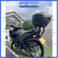 yamaha lc135 v8 fi lcv8 MONORACK HEAVY DUTY TOP BOX RACK ALLOY BOX CARRIER tapak kaki box j belakang