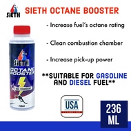 【100% ORIGINAL】SIETH OCTANE BOOSTER - BOOSTER FUEL SAVER (236ML) TEKNOLOGI USA SESUAI UNTUK PETROL &