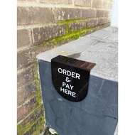 Acrylic sign acrylic/ ORDER & PAY HERE/ Acrylic Signboard Custom Signboard