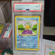 PSA 8 Squirtle 63/102 - Shadowless Base Set - 1999 Pokemon Graded Cards 1972