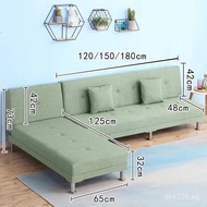 Sofa High-Value Sofa Set Chaise Fabric Foldable Chaise Rental House Dual-Use Sofa Bed Recliner E9J6