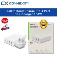 Belkin BoostCharge Pro 4-Port GaN Charger 108W WCH010MYWH 108W GAN Charger Belkin Multiport Charger 