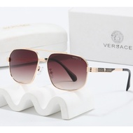 VERSACE VERSACE Temple Decoration Metal Square Sunglasses uk
