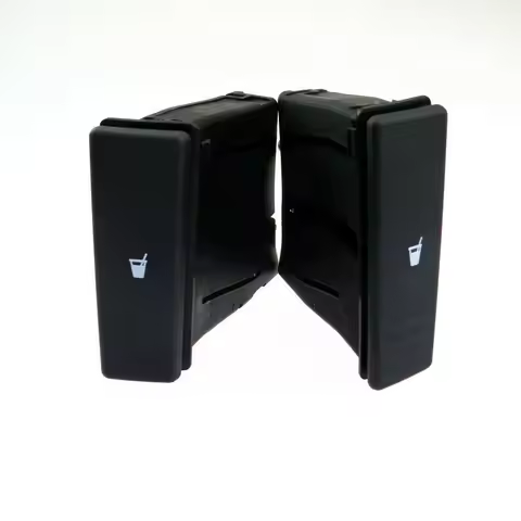 2Pcs Dashboard Cup Drinks Holder Black 6Q0 858 602E for VW Polo 9N 2001 - 2010 6Q0 858 602F 6Q0 858 