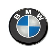 BMW สติ๊กเกอร์ เรซิน กลม นูน sticker ล้อรถ บีเอ็มดับบิว Resins logo โลโก้ (พื้นสีเงินไม่กากเพชร)