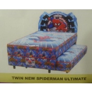 Bigland Spring Bed 2 In 1 New Spiderman Ultimate 100 Full Set Baru