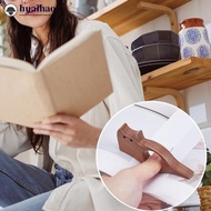 HUAIHAO Natural Wooden Cat Dog Thumb Bookmark Portable One-handed Book Page Holder For Reading Study