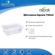 Thinwall Microwave Square / Kotak Makan 750 ml