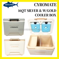CYROMATE 16QT W/GOLD & SILVER COOLER BOX