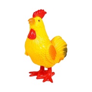 youn Vintage Rooster Hopping Wind up Toy Prank Creative Vintage Clockwork Toy Collectible  Window De