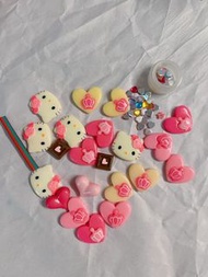 奶油膠配件 DIY 手作 裝飾 愛心 Kitty