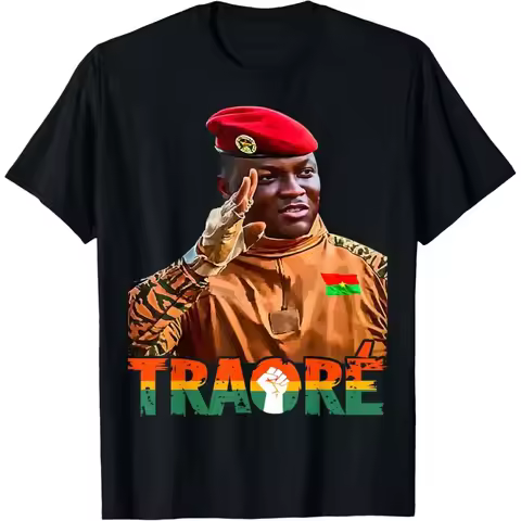 Burkina Faso- Ibrahim Traoré Thomas Sankara African President Unisex T-Shirt Summer Breathable Camis