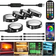 LED Strip Lights 10ft, 6 Pre-cut 1.64ft RGB LED Lights for 43-65 Inch TV, App Control TV LED Backlig