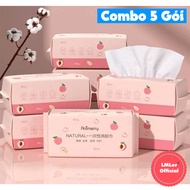 Combo of 5 Aninerry disposable facial wipes 250 sheets P0455c5