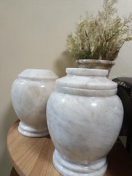 1104 URN Ashes for Human Adult Size Authentic Marble from Romblon