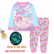 Cuddle Me 3-8 Years Old Kids Pyjamas / Glow in the Dark Children Sleepwear / Kids Pajamas SetV