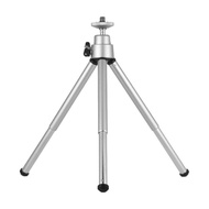 Desktop Selfie Mini Small Tripod Universal Portable Tripod Mobile Phone Two-Section Tripod Silver/Night Fishing Lamp Tripod Bracket Stand