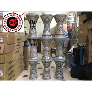 Darbuka Sombaty Blue Pearl Import Mesir ukuran 9 inc Bonus Mika Cadangan+tas+kunci L