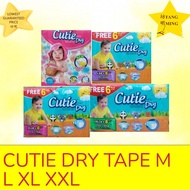 CUTIE DRY DIAPERS TAPE (M66 / L56 / XL46 / XXL40)