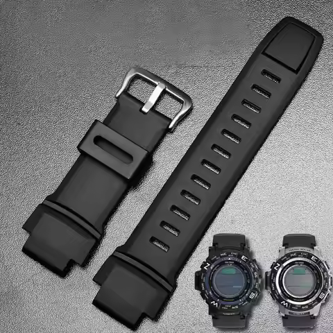 Silicone Watch Strap 18mm for Casio G-shock Watchband Protrek PRG-500 510 550 280 250 PRG-260 270 50