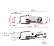 หูล็อคปิ่นโต กิ๊บล็อค 4 ชิ้น หูล็อค หูปิ่นโต Snap Lock สแตนเลส หูปิ่นโตสปริงดึงกลับ แบบห่วงล็อค กิ๊บ