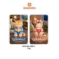 MASDORA 999.9 Gold Bar 1.00GM COMBO Whisker Collection (1.00GM X 2) ~ Oyen's Cozy Night (EMAS 999.9/