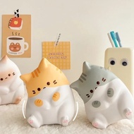 1/3/5Pcs Cat Shaped Decompression Toy - Kawaii Cartoon Desktop Ornaments - Cute Squishy Toys - Small