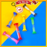 Combo of 6 colorful mini hourglasses for convenient decoration HAPPY TIME 30 seconds/ 1 minute/ 2 mi