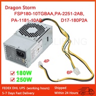 For Acer Veriton E450 D650 D850 X4660G 6Pin 180W PSU PA-1181-10AC PA-1181-10AB FSP250-20TGPAA PA-225