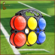 [kokiya] 6x Petanque Balls Set Boules Games Portable Lightweight with Carry Basket