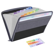 13 Pocket File Folder Storage RackFile Box Storage Bagwith Zipper Suitable for A4 Paper BanknotesDoc