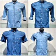 Kemeja👉 lelaki lengan pendek/Lengan panjang Denim Men shirt Short and Long sleeve🔥100% Original🔥💥