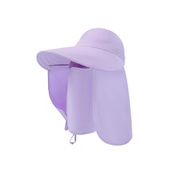 OhSunny หมวกป้องกันแสงแดดเต็มตัวพร้อมฝาปิดคอผ้าคลุมหน้าปีกกว้างหมวกเบสบอล UPF50หมวกใส่กลางแจ้งอเนกปร